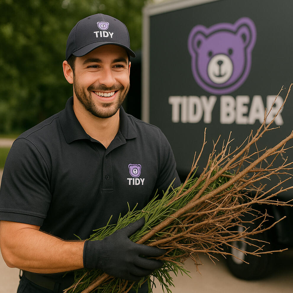 Yard waste, gone with a smile.